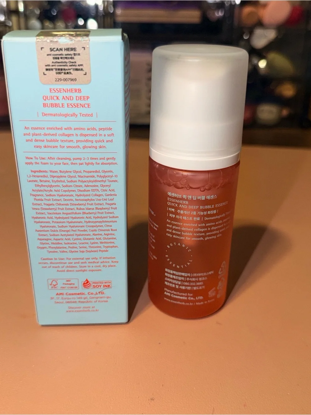 Essenherb Quick and Deep Bubble Essence, 3.27 oz